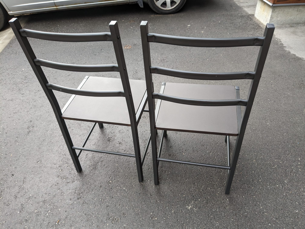 Black Metal Chairs - photo 2