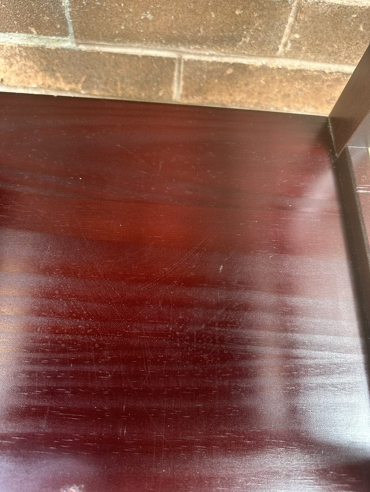 Dark brown wooden bookshelf image indicator(5)