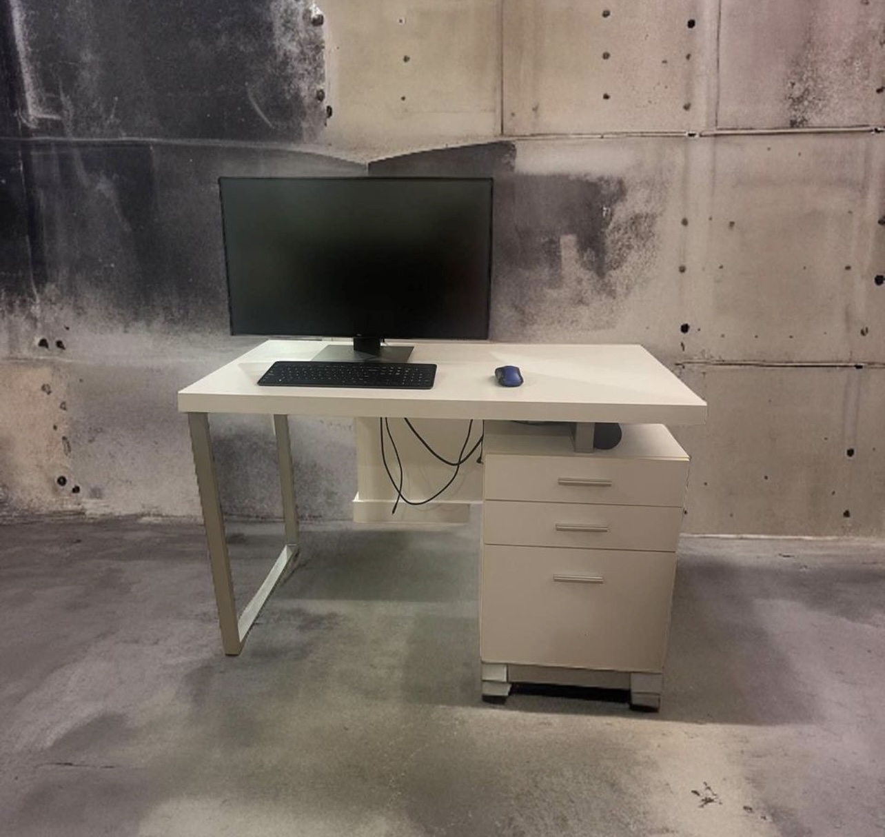 Computer desk white