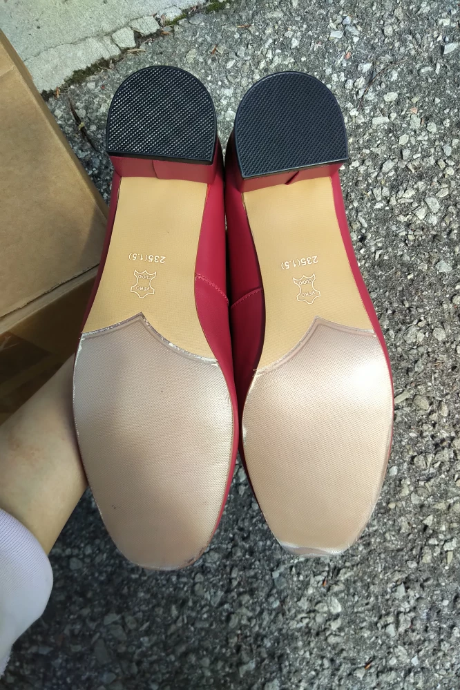 New Red Leather Pumps size 37 image indicator(4)