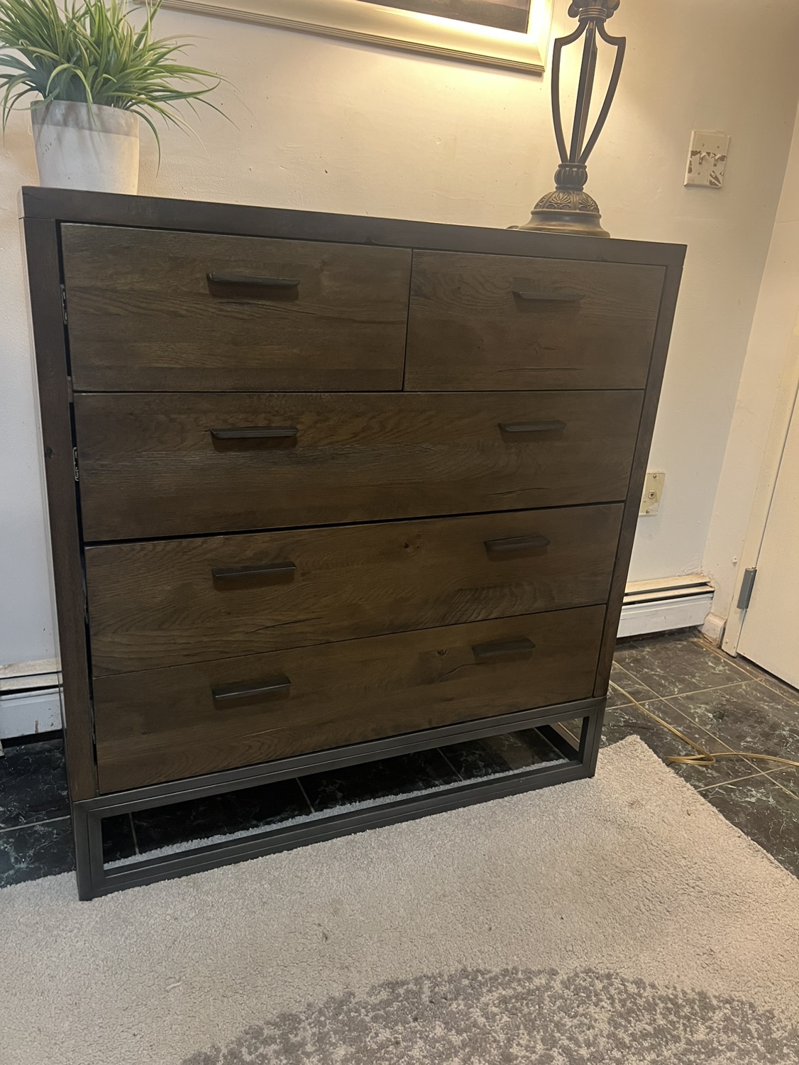 Modern Solid Wood 5 Drawers Dresser - Delivery Available