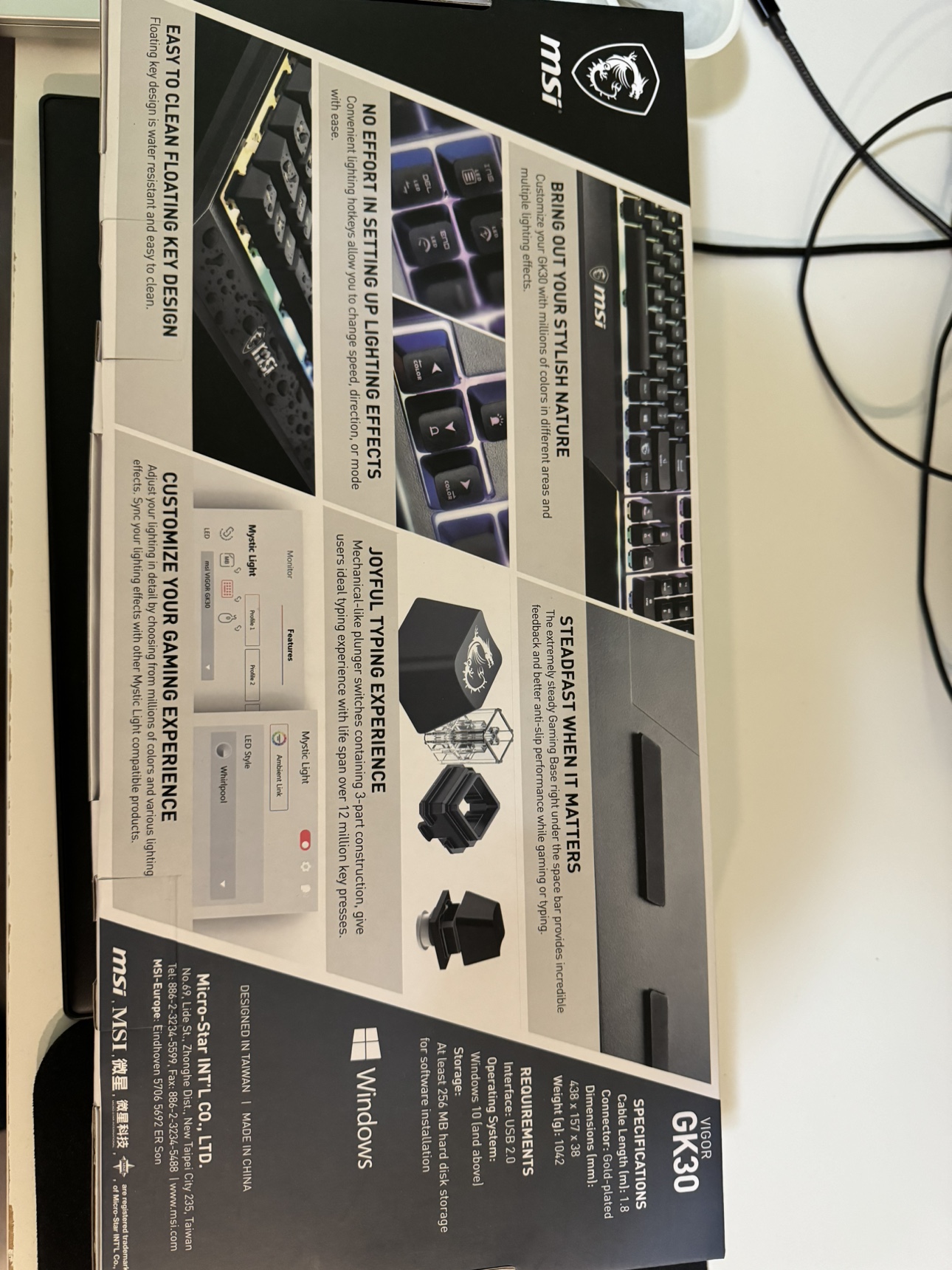 MSI Vigor Keyboard - photo 2