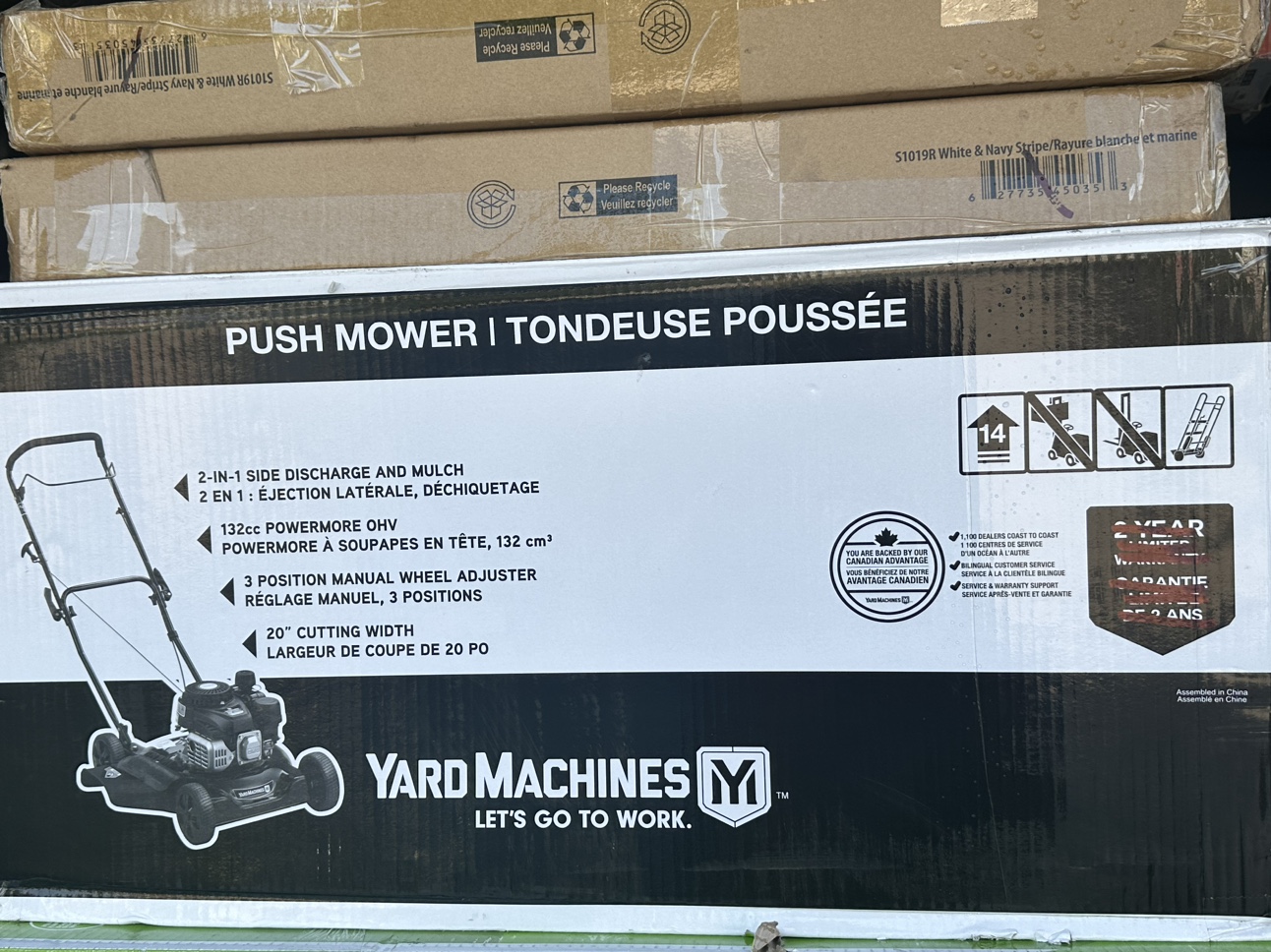 Brandnew Yard Machines 20"132cc Push Mower, 20-inch