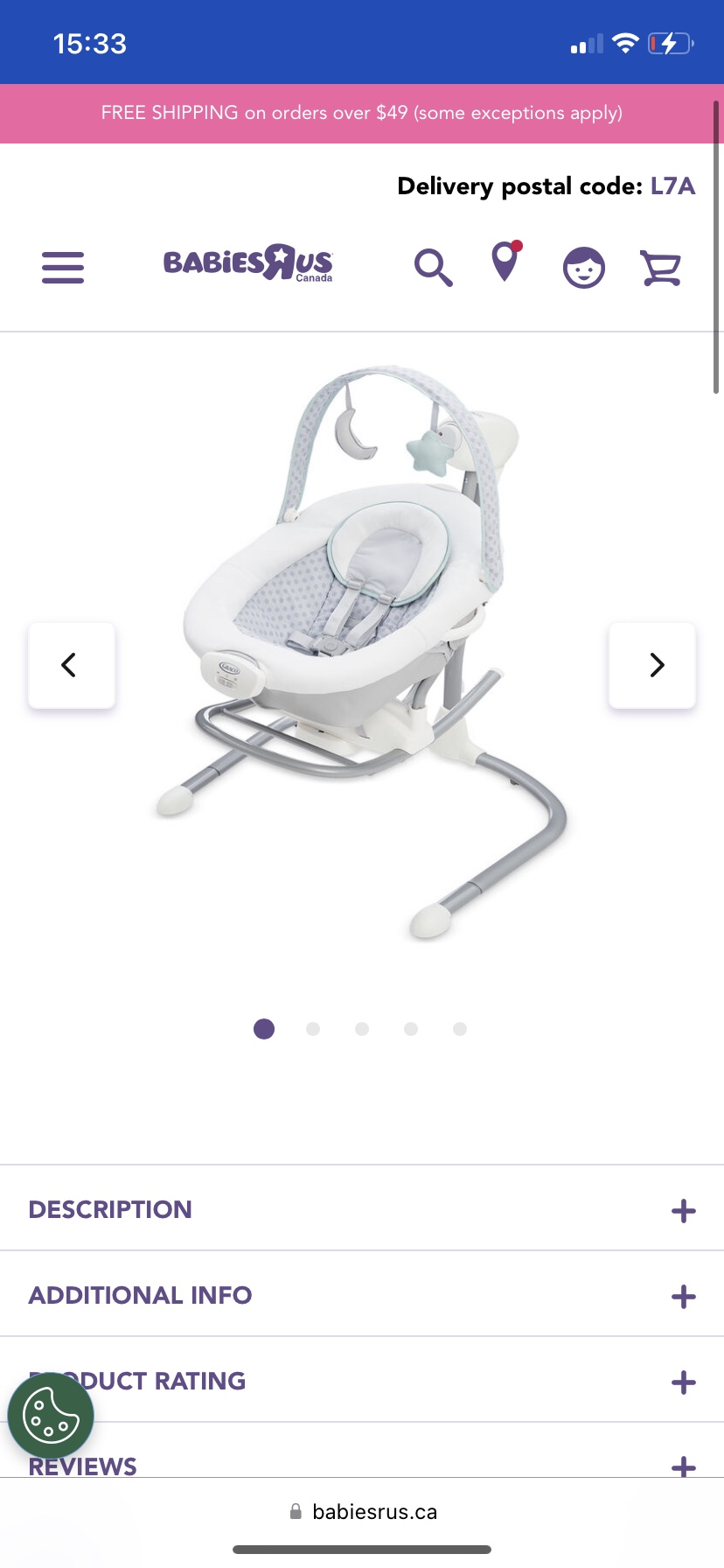 Graco Soothe 'n Sway Swing with Portable Rocker, Phelps