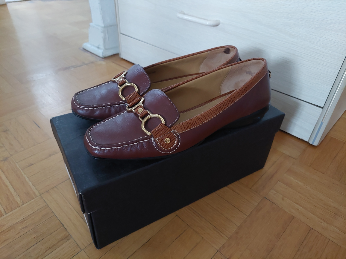 Cole Haan size 6.5 brown loafers Nike Air Treva - photo 2