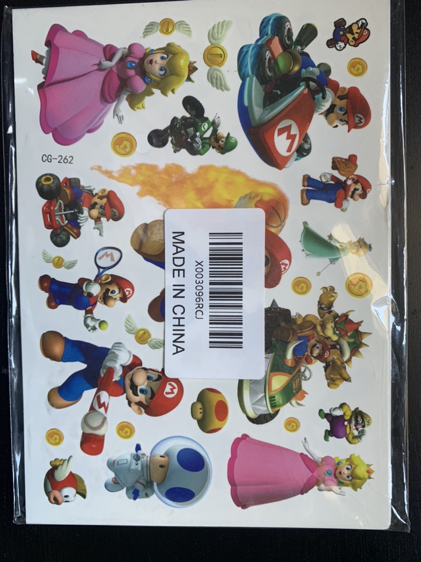 Temporary tattoos- supermario