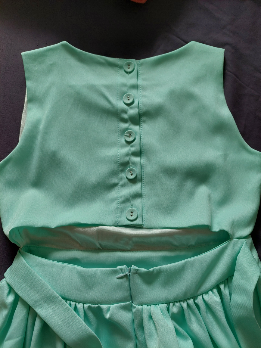 Mint Green Mini Summer Dress bow ribbon - photo 5
