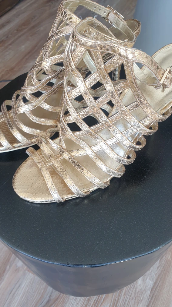 Michael Kors gold strap heels size 10 image indicator(2)