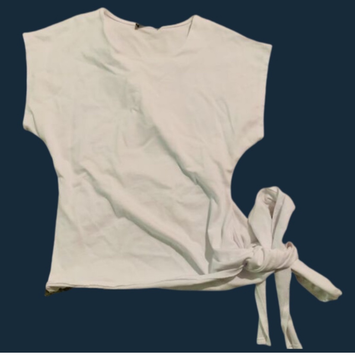 BNWT Zara Side Tie T-Shirt
