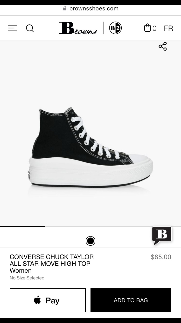 Women’s Converse Chuck Taylor All Star Platforms Size 7 👟🖤🤍 image indicator(9)