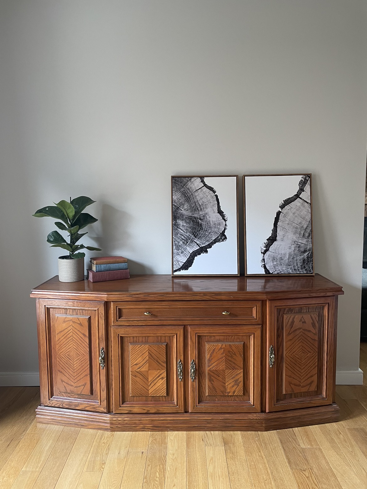 Solid oak sideboard - photo 2