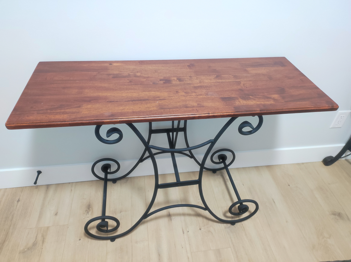 Premium High End Iron and wood mirror with table image indicator(6)