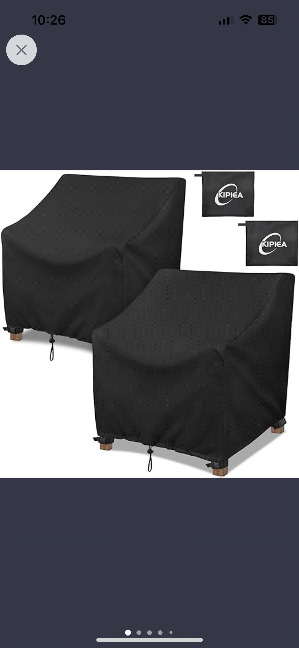 Patio Chair Covers Waterproof 2 Pack - Heavy Duty Outdoor Furni