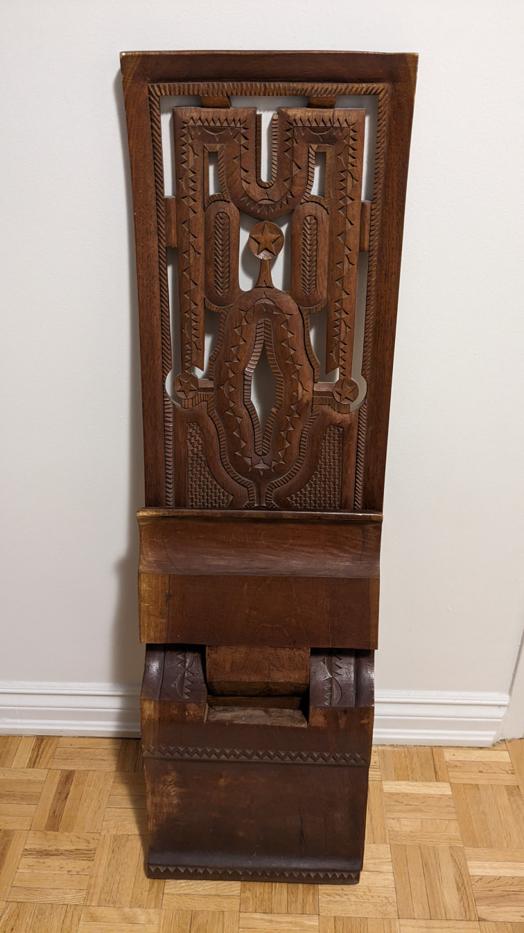 Suriname Marron Wood Carved Chair image indicator(5)