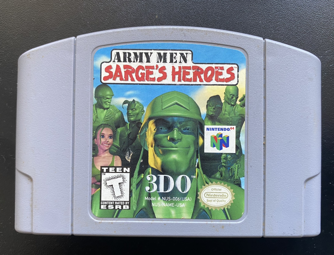 Army Men: Sarge's Heroes N64 (Genuine Cart)