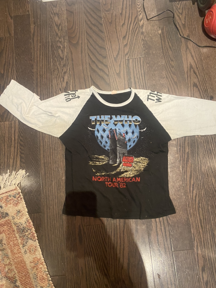 Vintage 1982 The Who American Raglan T Shirt thumbnail