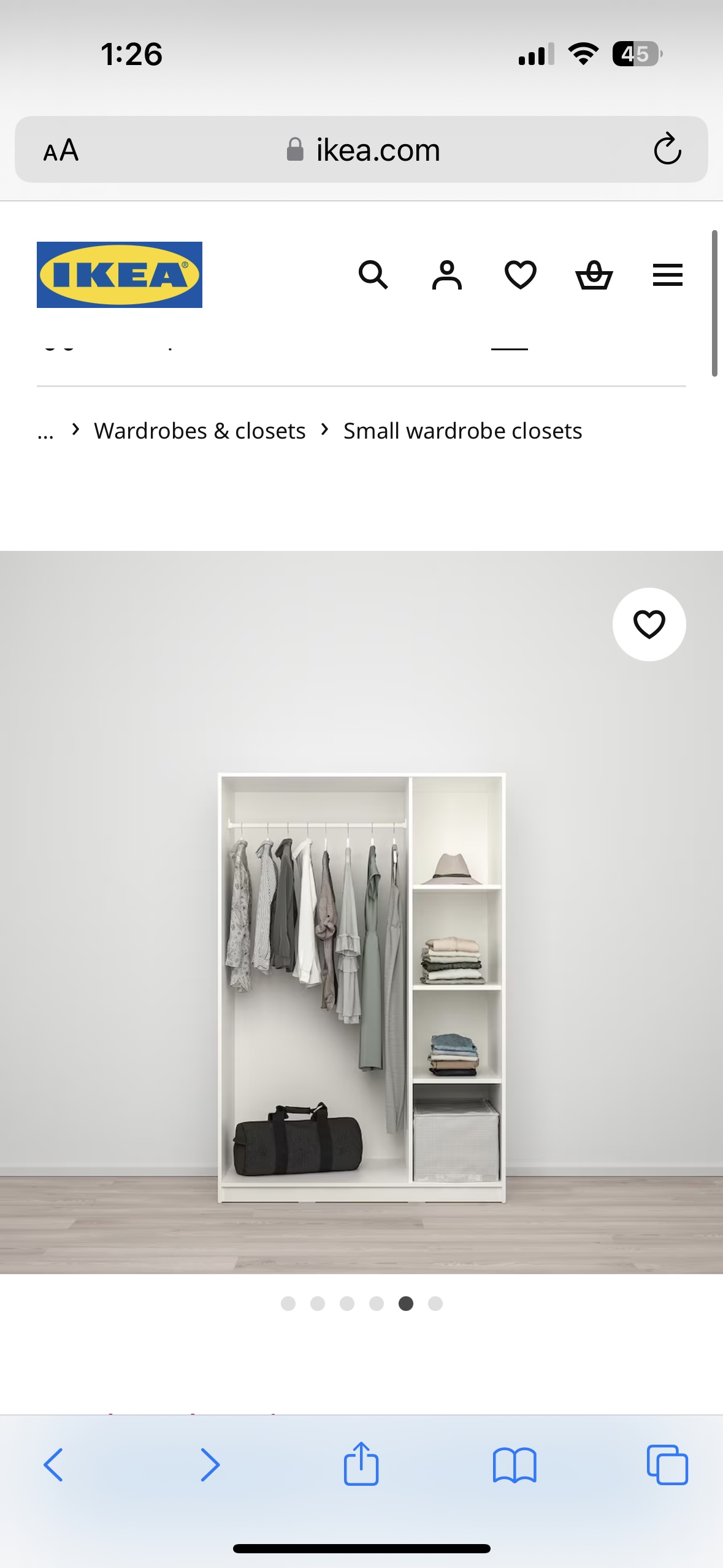 Ikea white wardrobe - photo 2