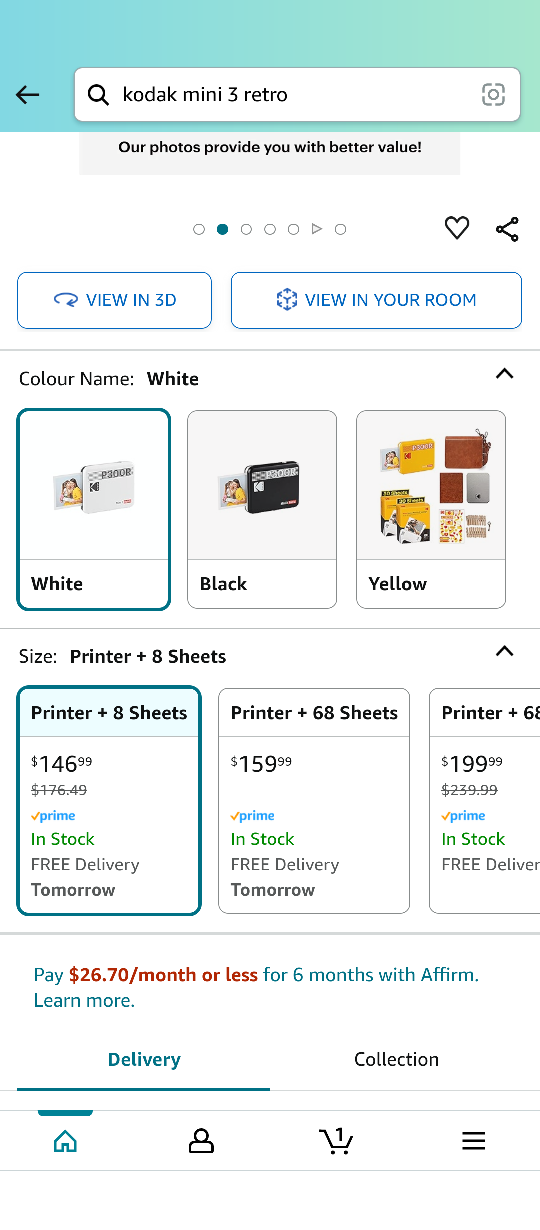 kodak mini 3 retro p300r Bluetooth printer - photo 2