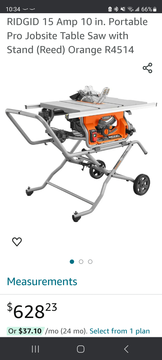 Ridgid 10" table saw Model # Rb4514 - photo 2