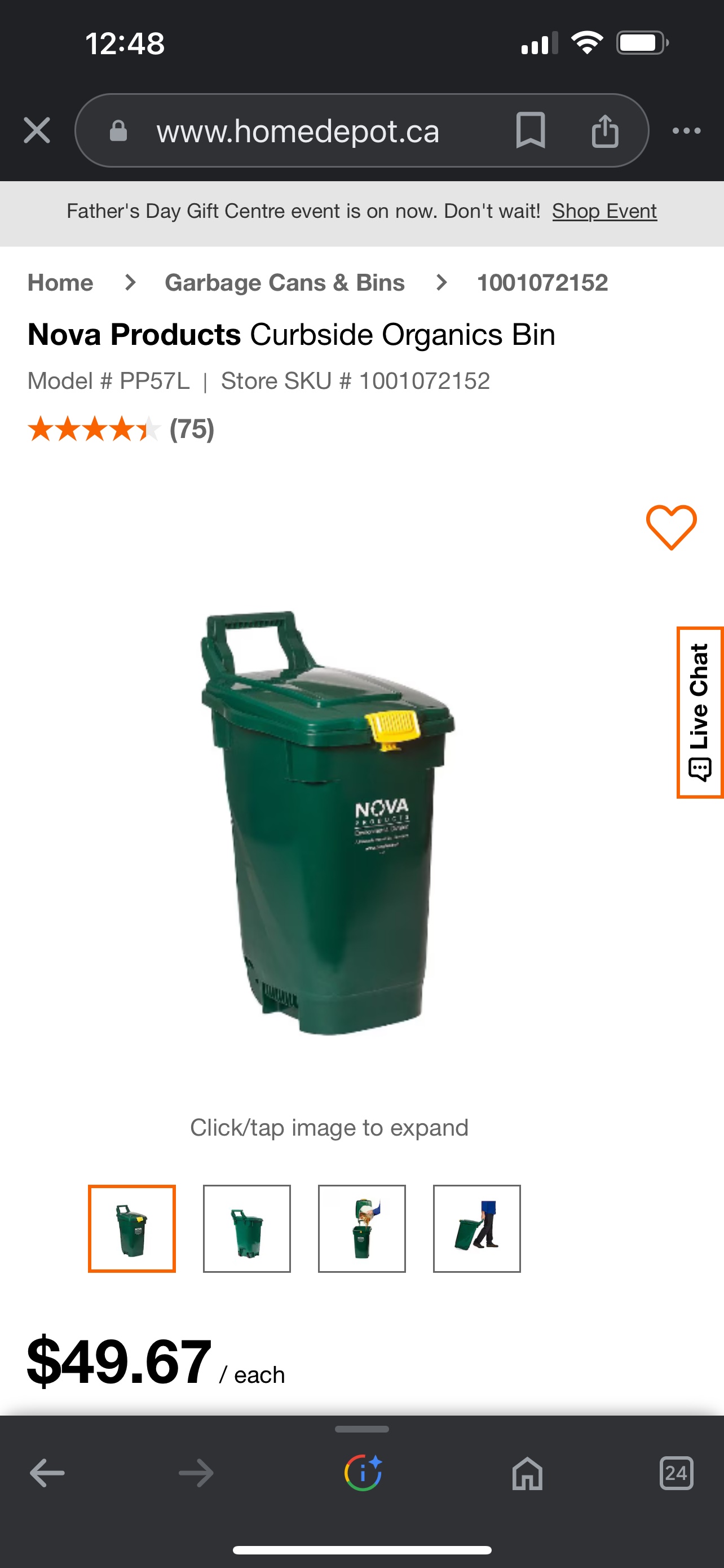 Smartbin Curbside Organics Bin - Never used !!! - photo 4
