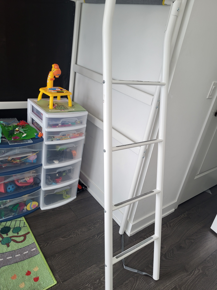 IKEA loft frame with mattress. - photo 4
