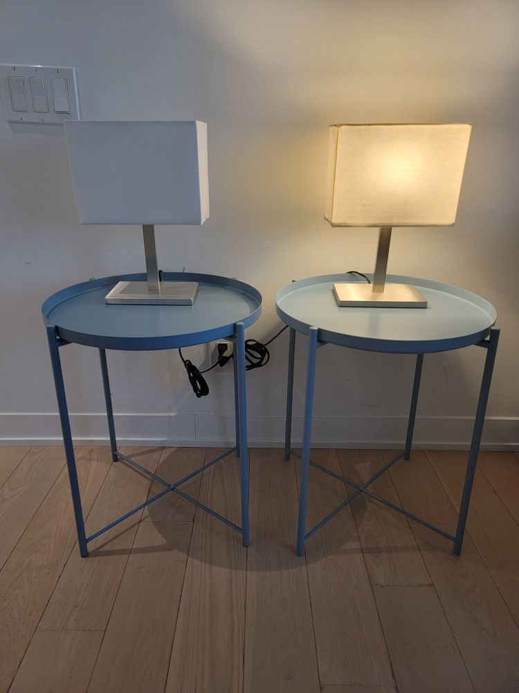 Nightstand + lamp set - photo 4