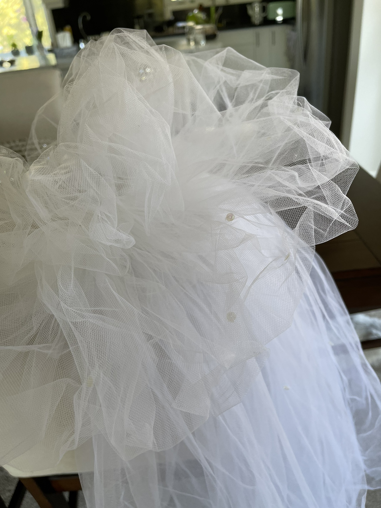 NEW - Wedding Veil with Tiara image indicator(6)