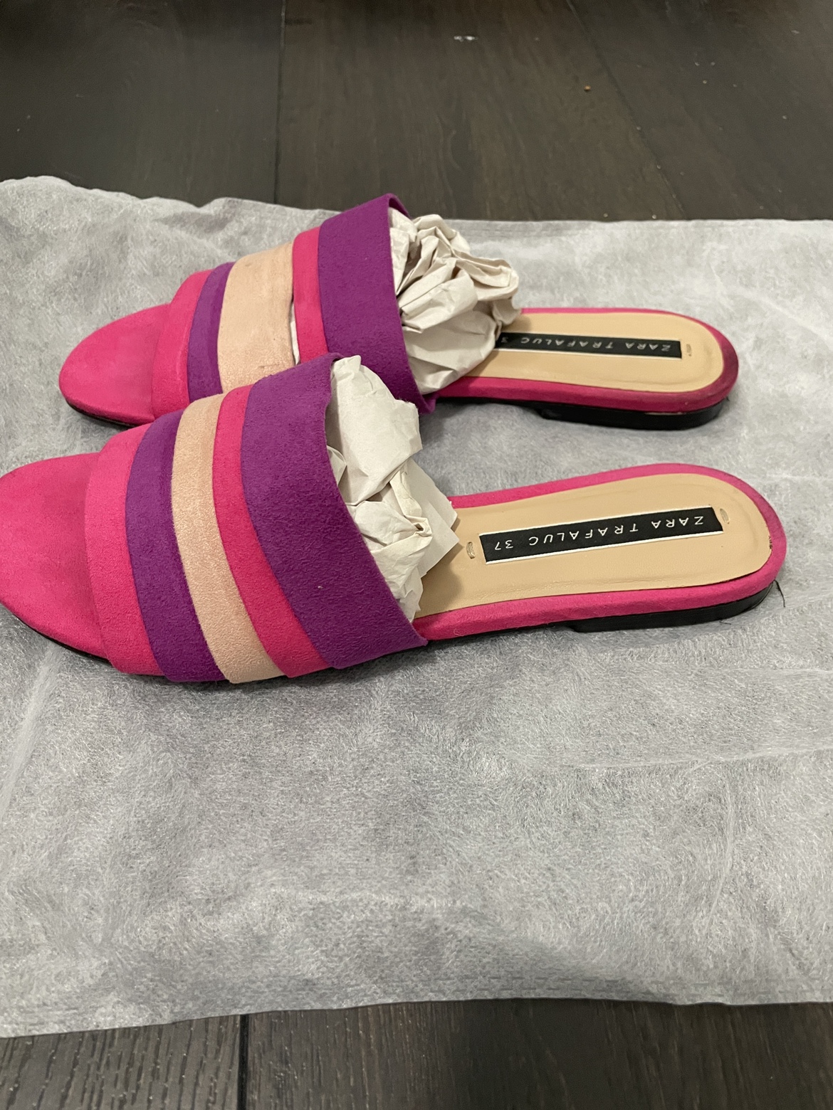 Zara coloured flat sandals image indicator(4)