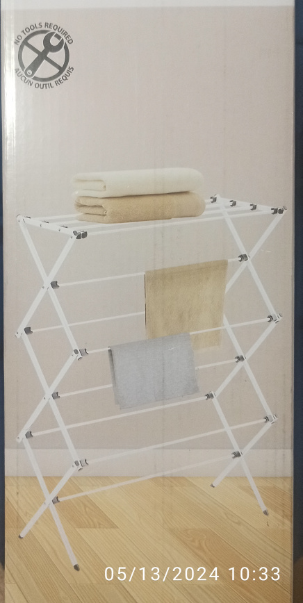 Foldable Cloth drying rack (Mint Condition) thumbnail