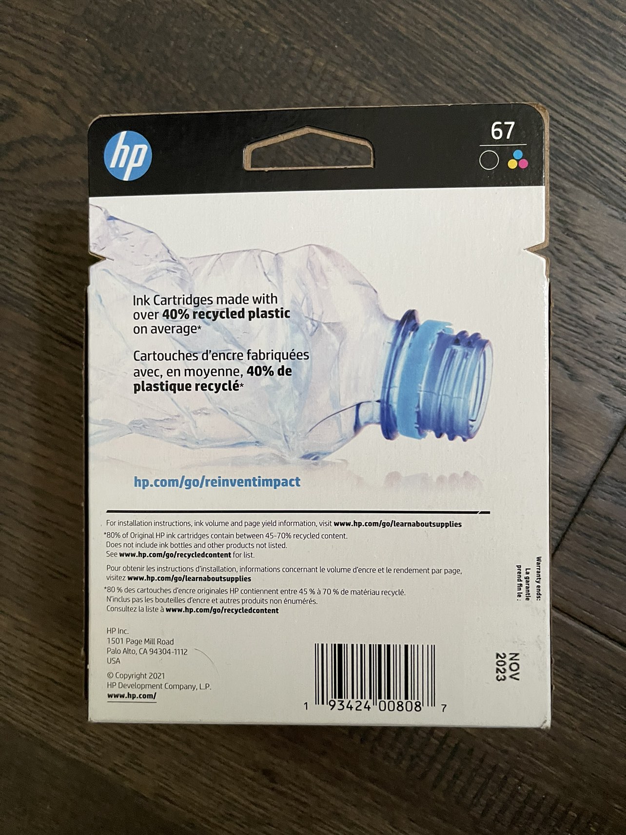 HP printer original  cartridge 3 pks - photo 2