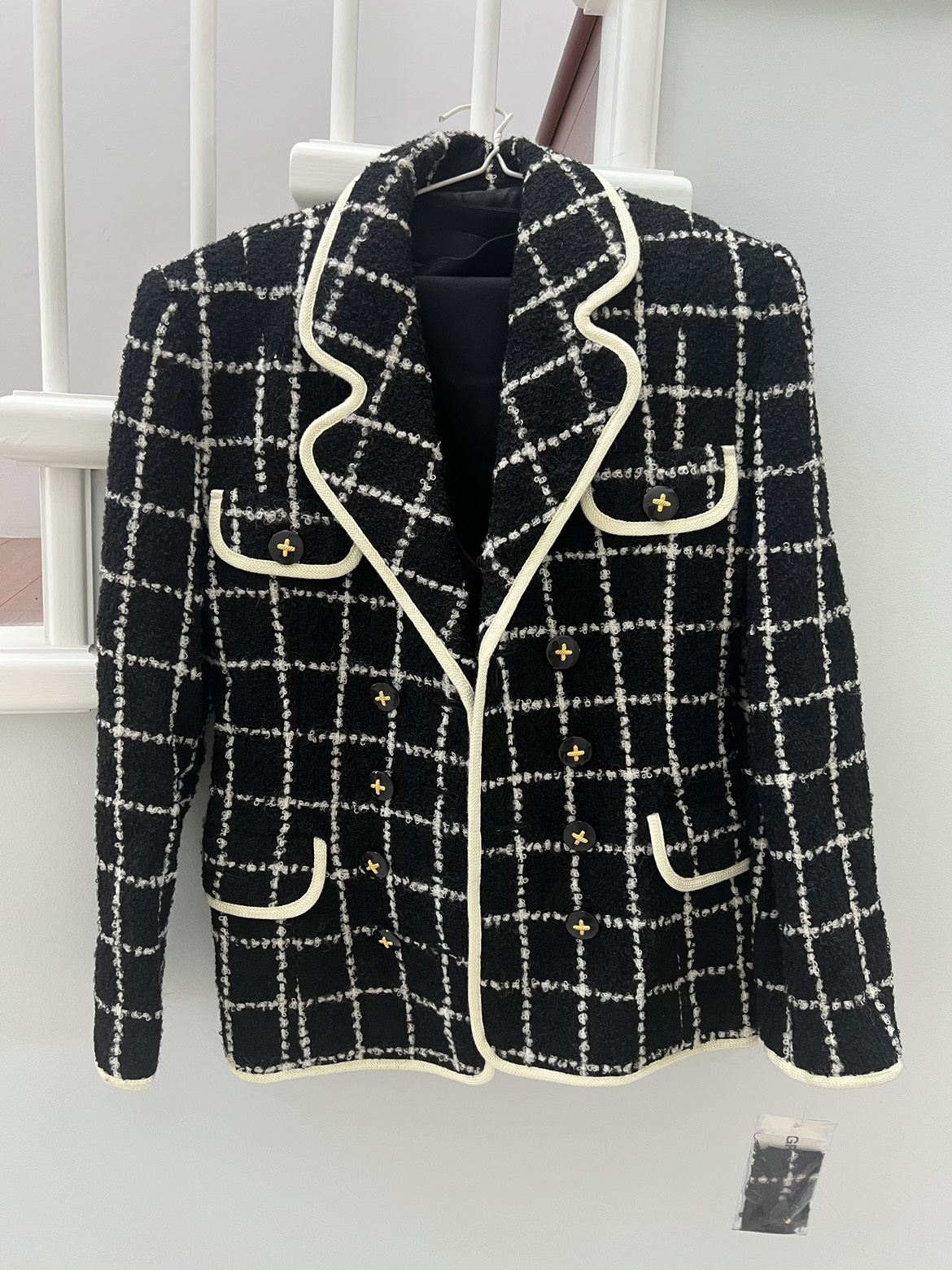 NEW Tweed Jacket 3 PC Vest & Skirt Set
