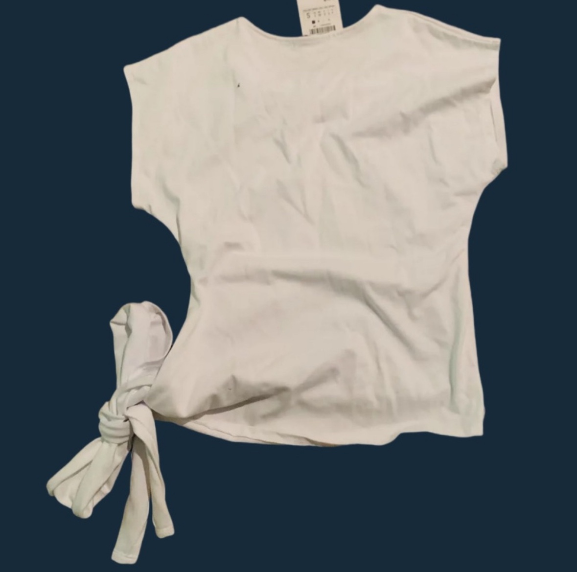 BNWT Zara Side Tie T-Shirt - photo 2
