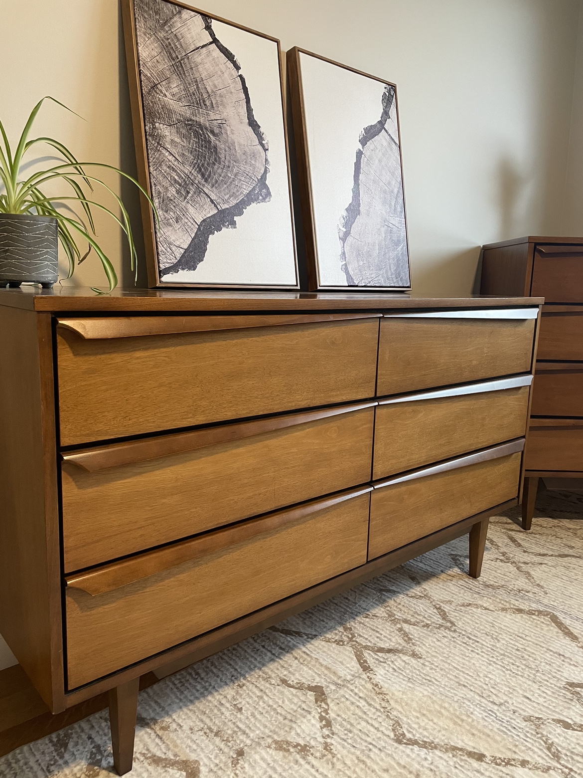 Mid century dresser set - photo 3