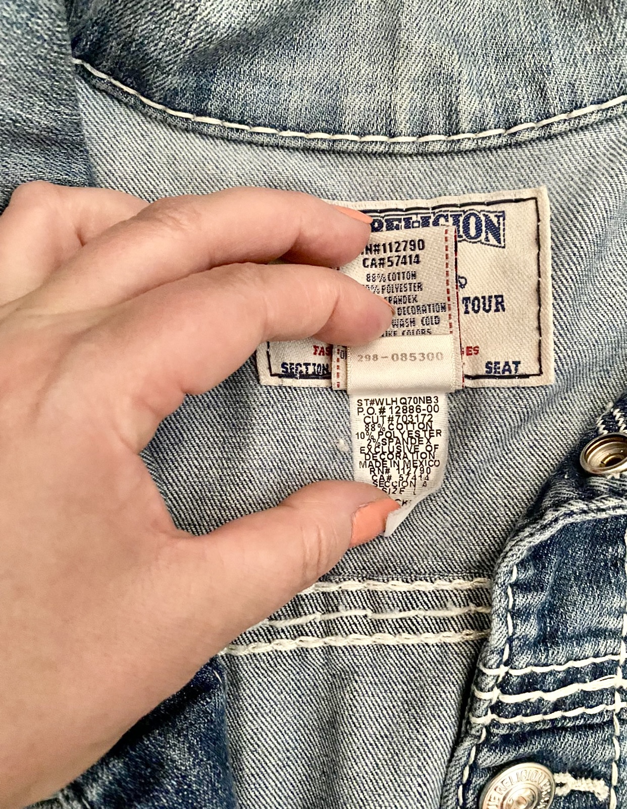 Unisex denim suit True Religion image indicator(3)