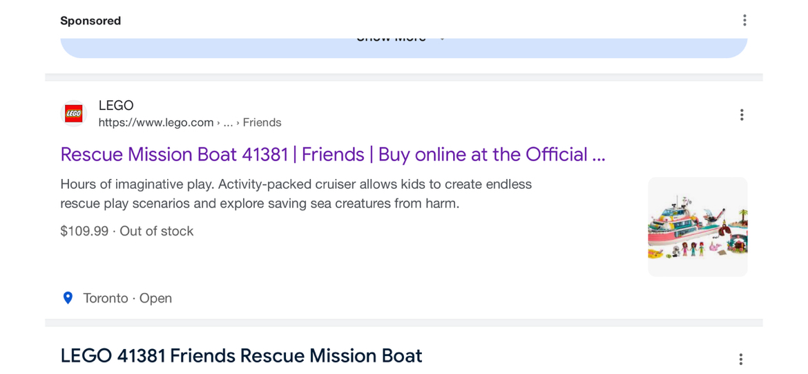LEGO friends rescue mission boat number 41381 image indicator(4)