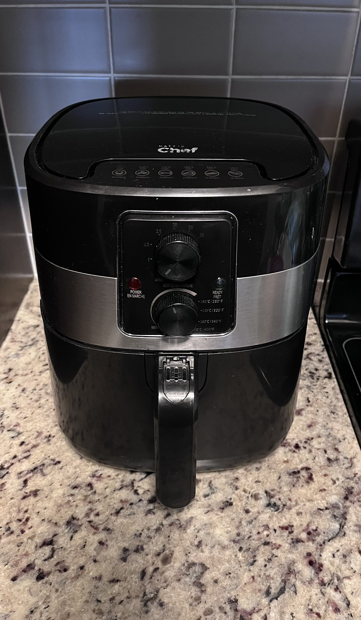 Master Chef Air Fryer-Black-3L