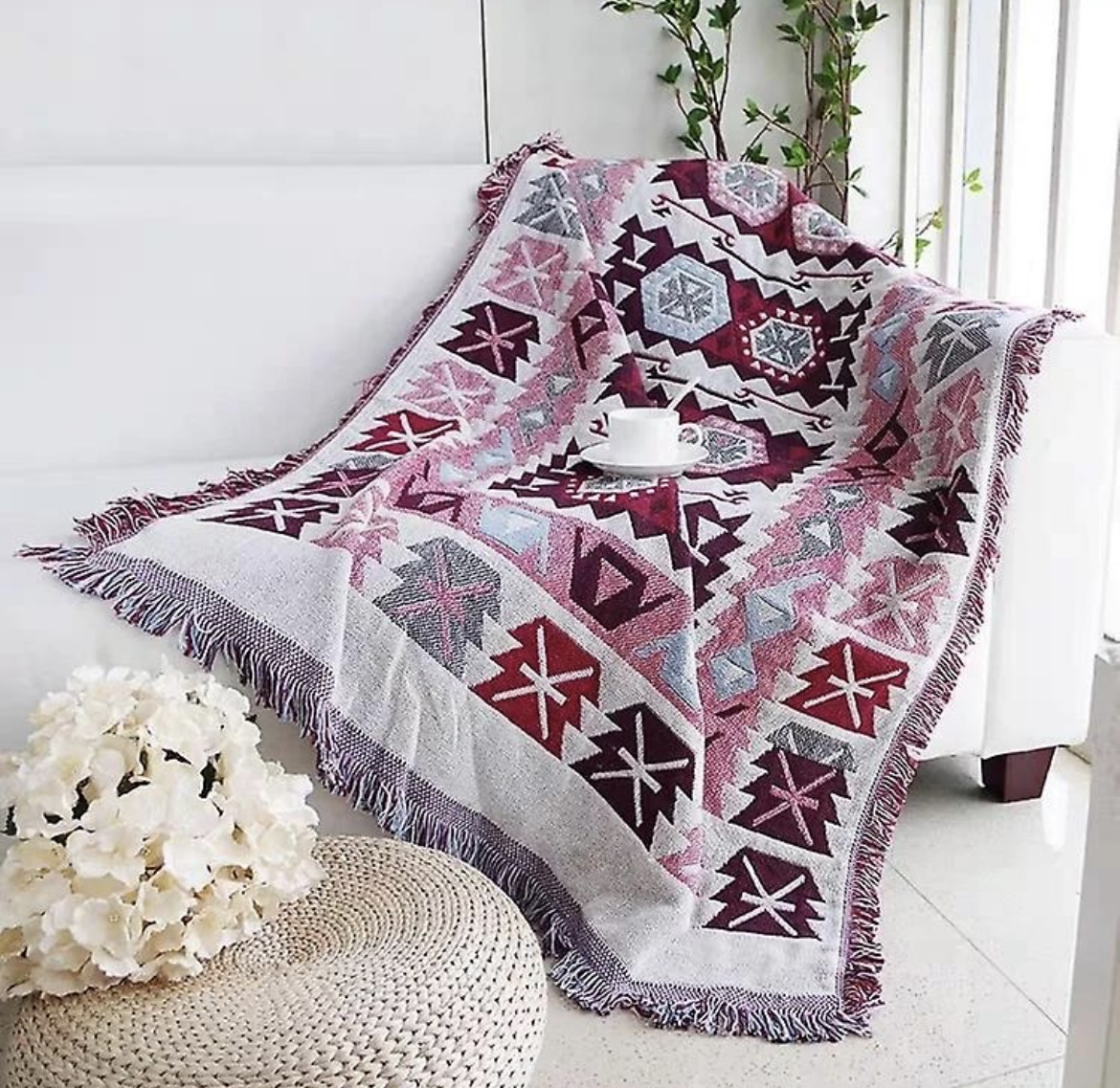 Woven throws 100% cotton MANY DESIGNS image indicator(4)