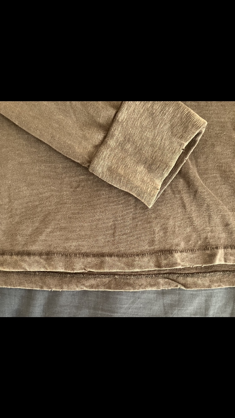 American Eagle Women’s Grey Distressed Cotton Shirt 👚 Size S 🩶 image indicator(8)