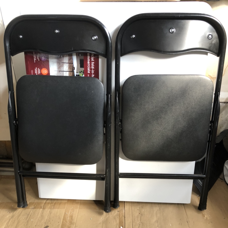 FOLDING CHAIRS VINYL PADDED BLACK - photo 5