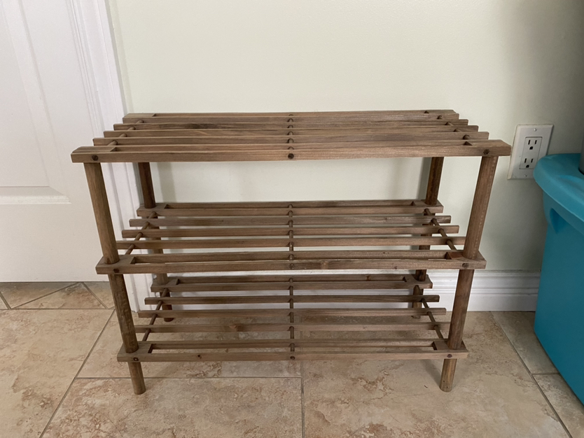 Mainstays Wood Shoe Rack 3 Tier - photo 3