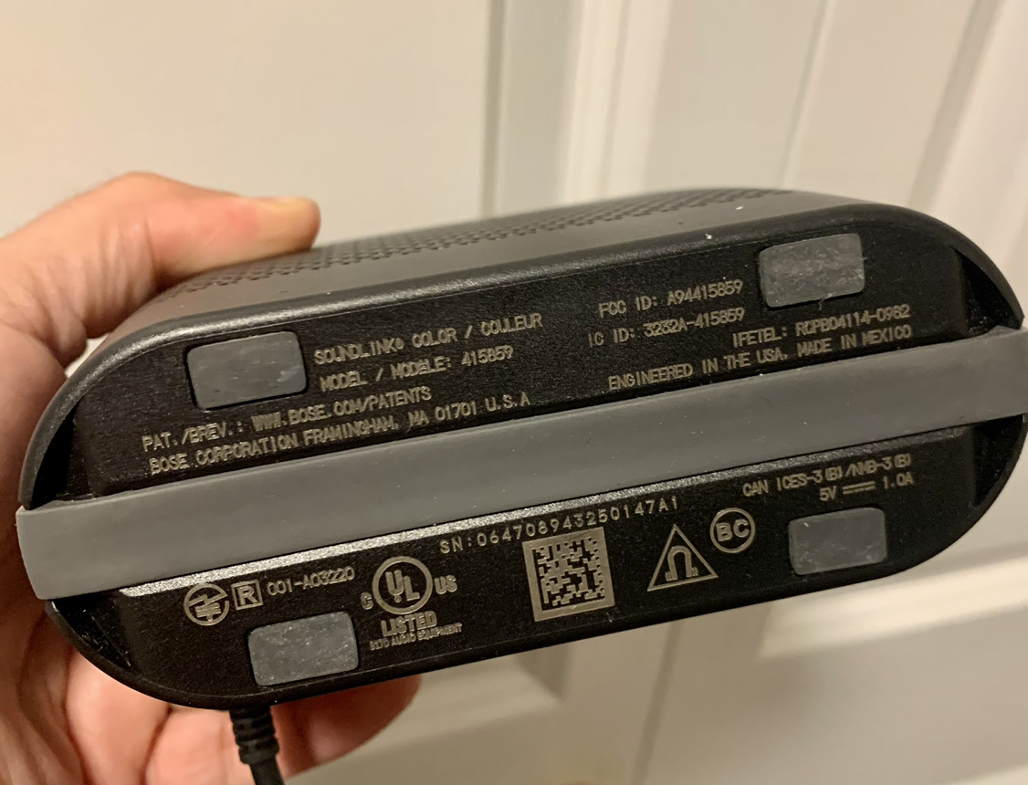 Bose Soundlink Color Bluetooth Speaker • Model 415859 Portable image indicator(8)