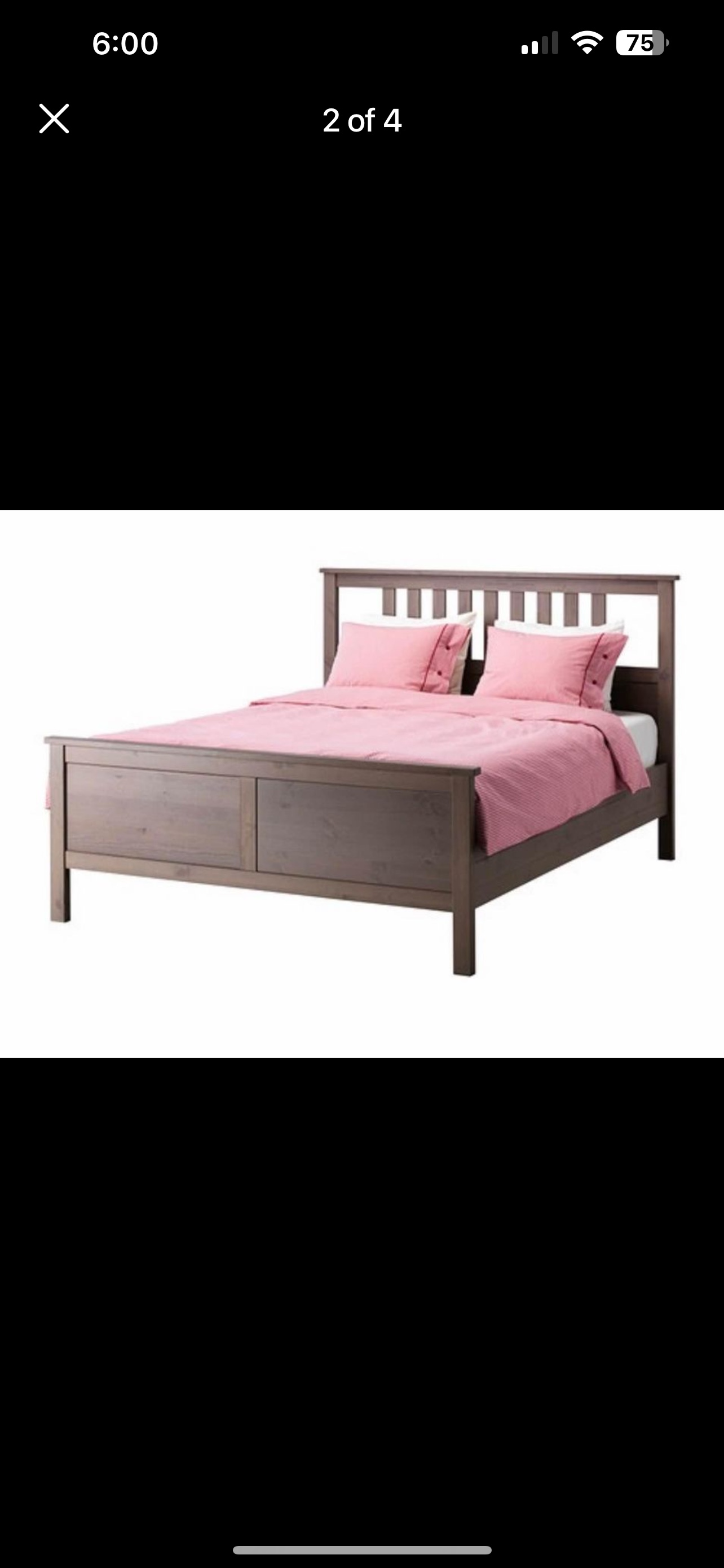 IKEA Hemnes queen bed frame