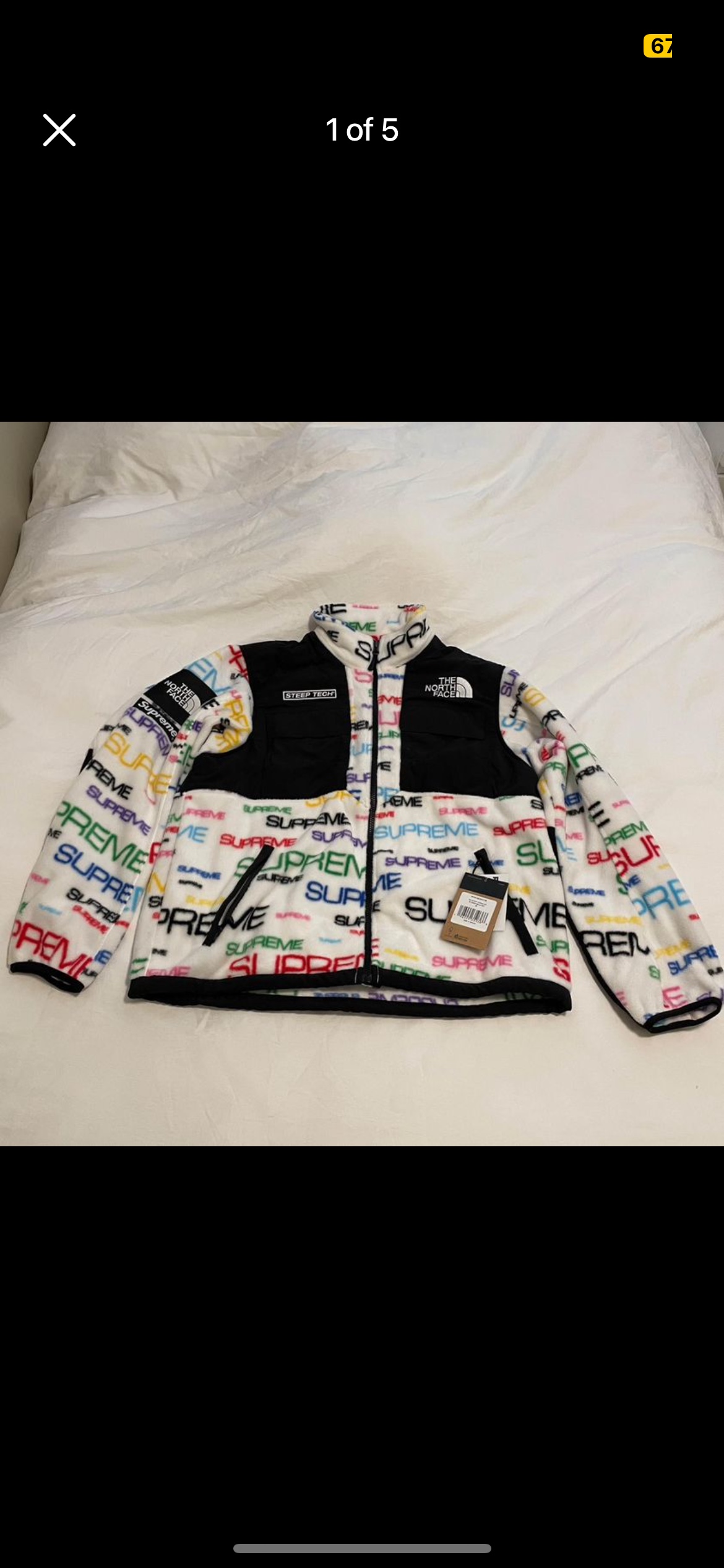 Supreme x North face steep tech fleece BNWT