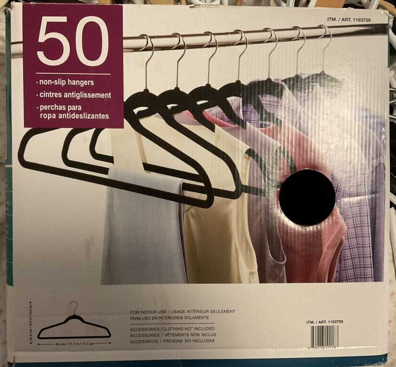 50 pack Costco Non-slip clothes hangers - photo 2