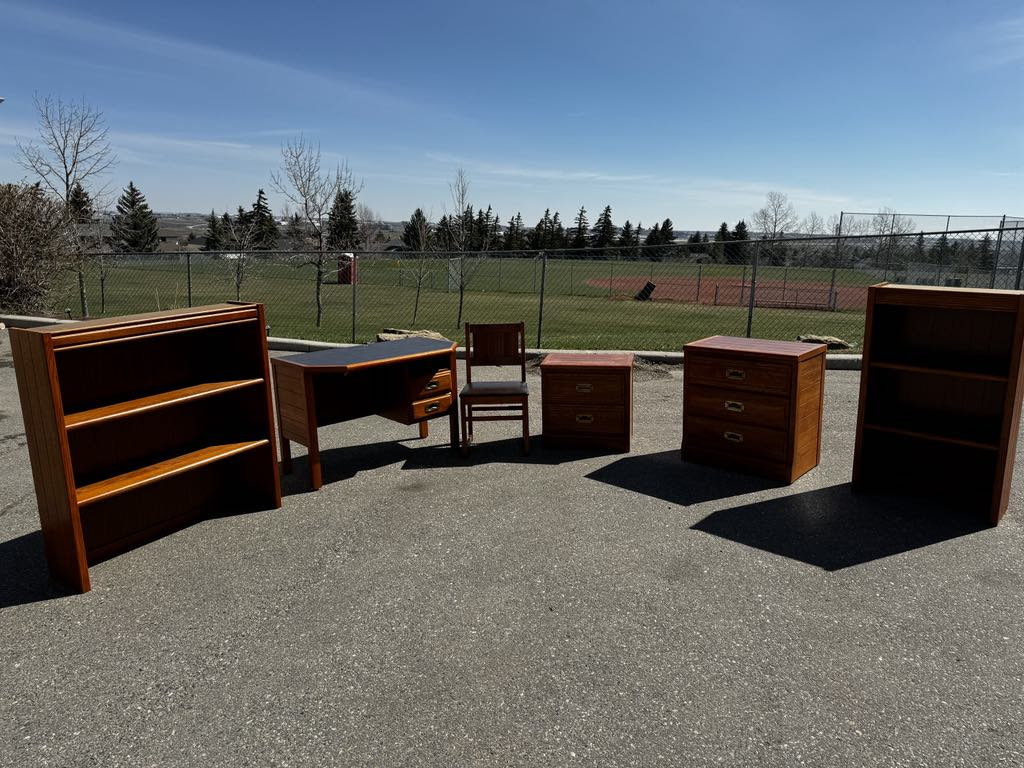 6 piece Oak Lexington Outrigger Furniture Set - photo 2