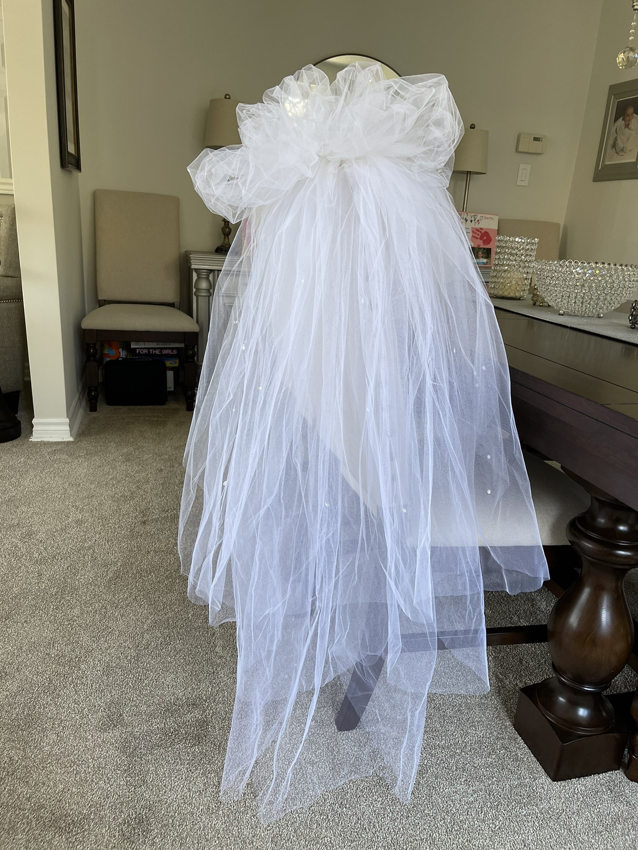 NEW - Wedding Veil with Tiara image indicator(4)