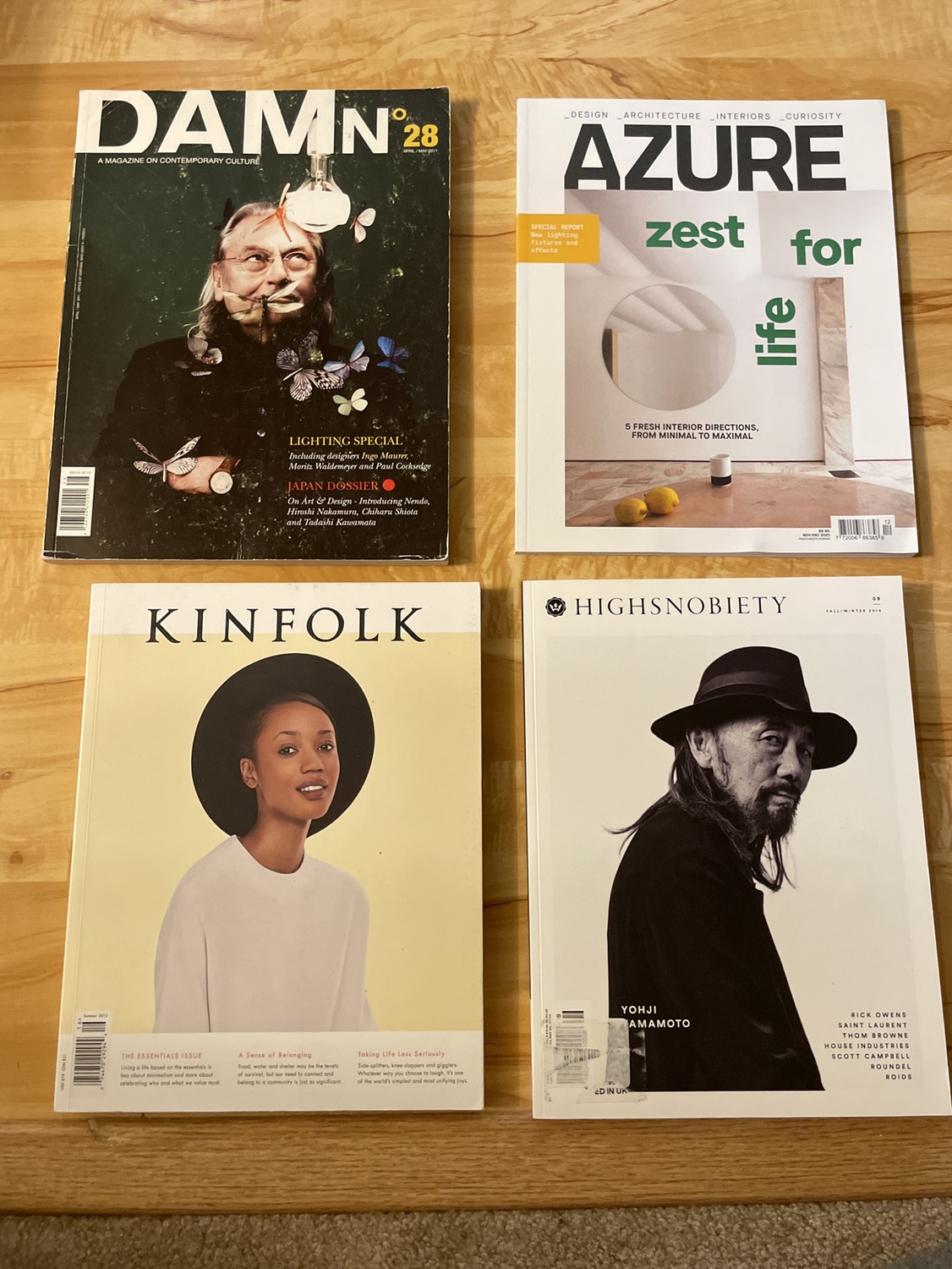 Kinfolk, Highsnobiety, Damn, Azure magazine thumbnail