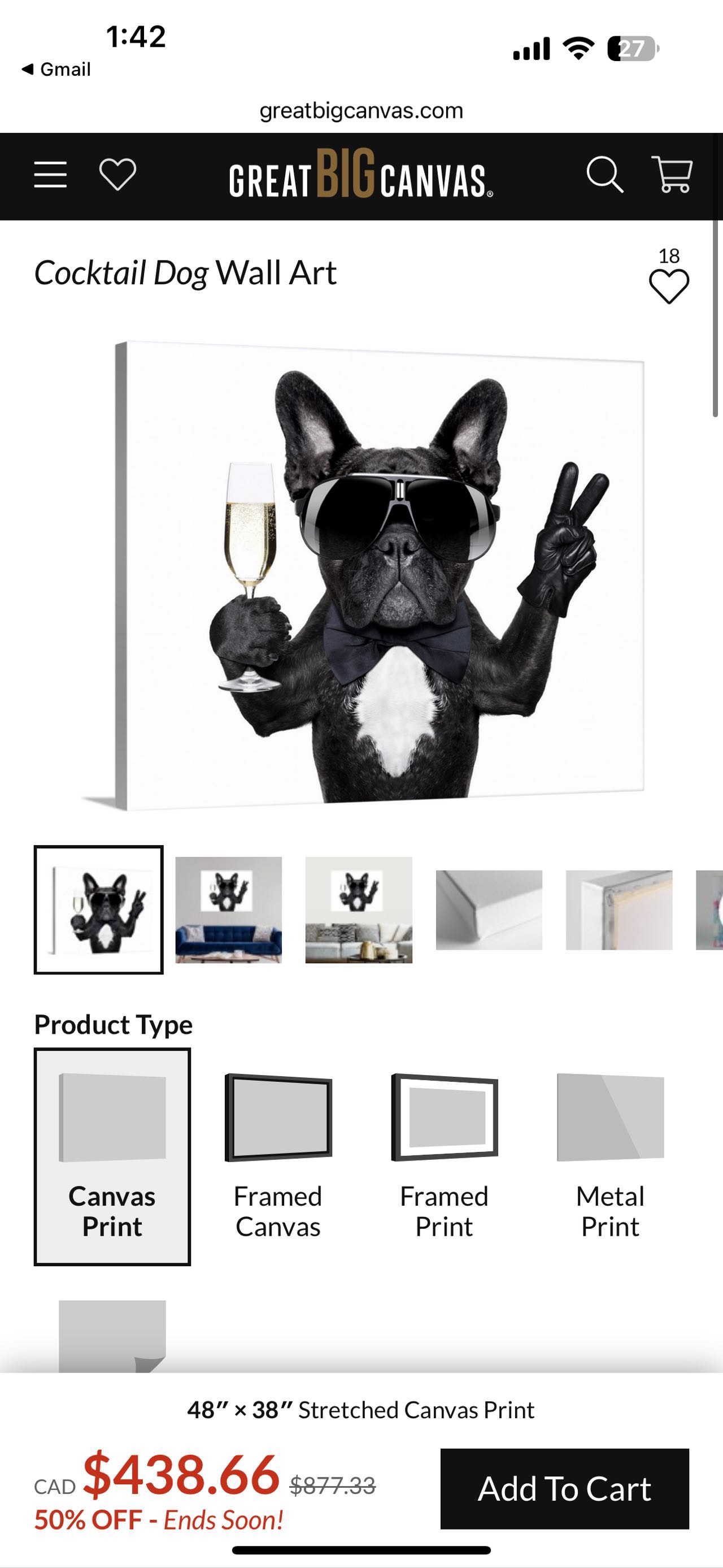 Frenchie wall art