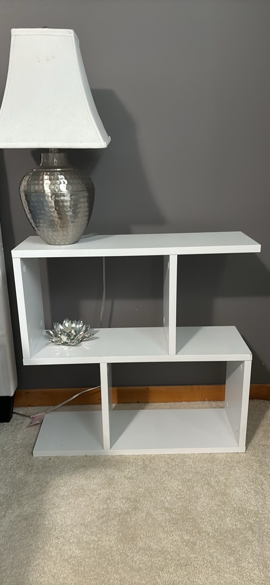 White shelf