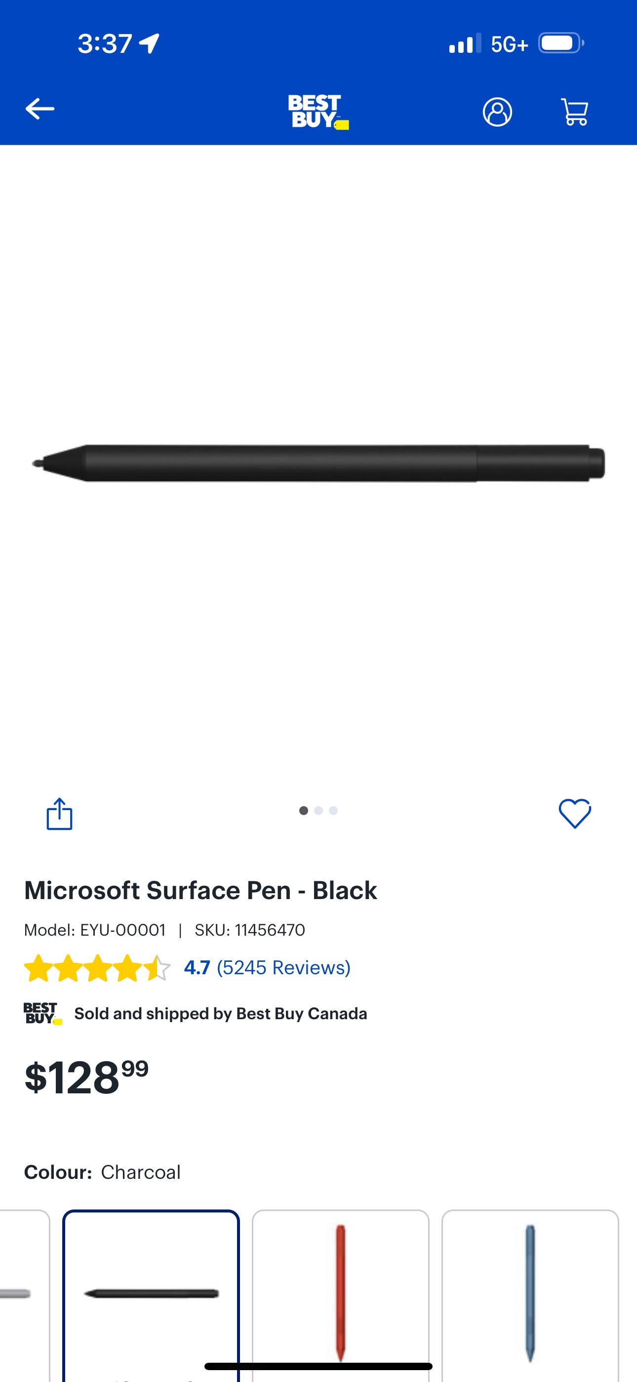 Microsoft Surface Pen Black - photo 3